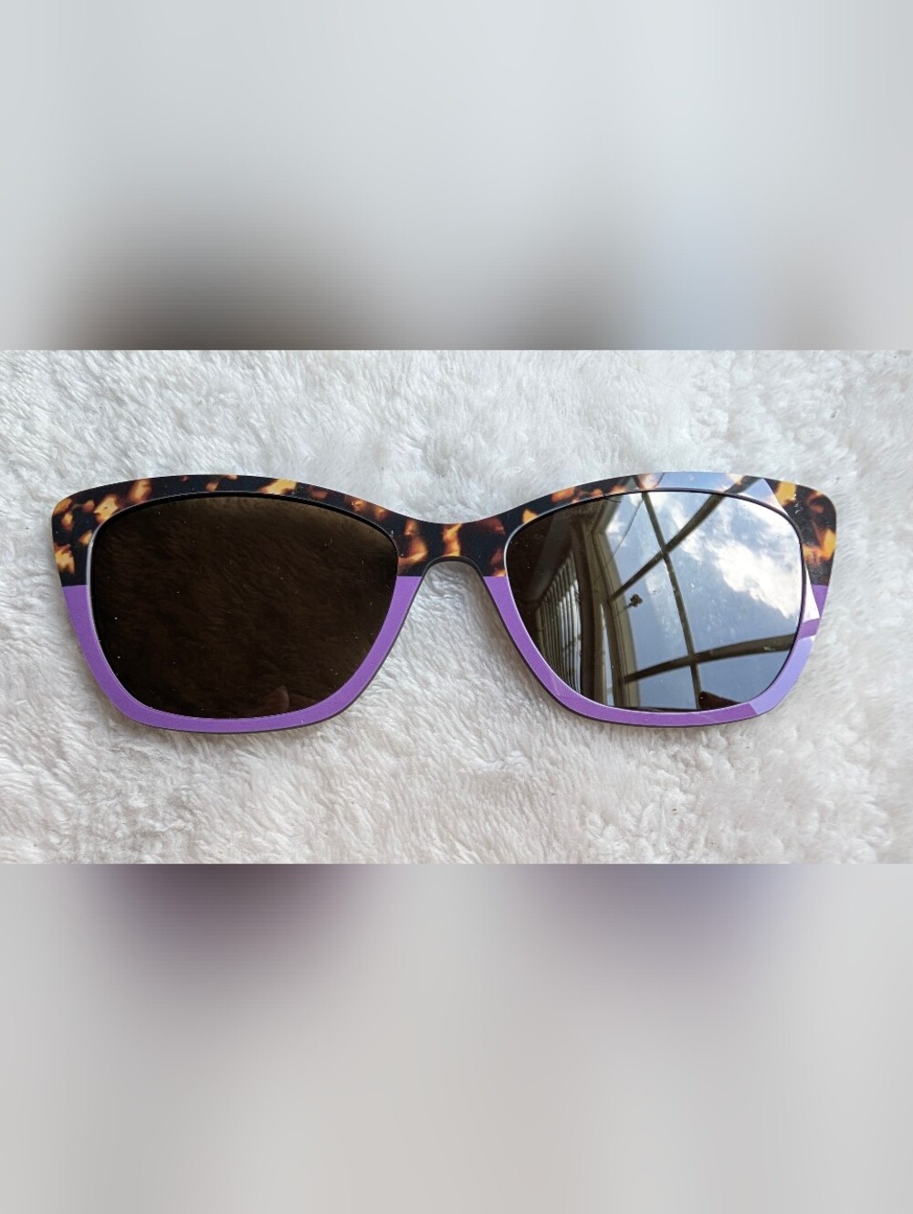Pair Eyewear The Wanda Magnetic Top Frame Split Tortoise Purple Sun Top Topper